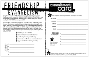 Doug Fields - Friendship Evangelism Card - Purpose Driven Youth Ministry