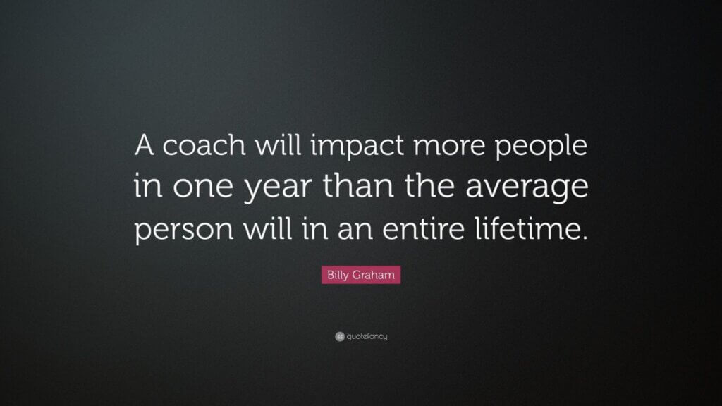 Billy Graham quote about coaching