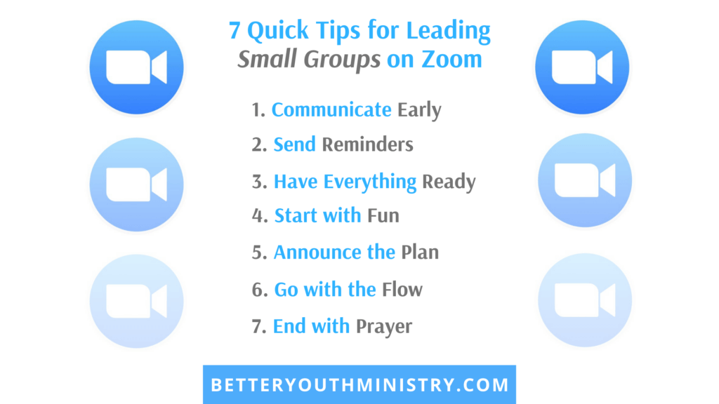 7 Quick Tips for Leading Small Groups on Zoom